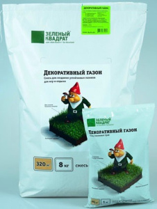 Газон ДЕКОРАТИВНЫЙ Зеленый квадрат 1кг купить