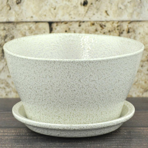 Горшок Беллита бел./зол. 12см 0.45л купить