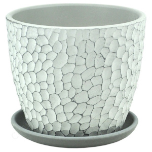 Горшок бутон манго св.-серый N3  d17см 2.15л купить
