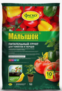 Грунт Малышок д/томатов и перцев 10л купить