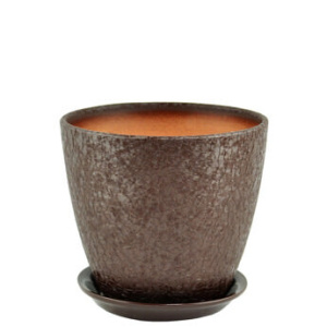 Горшок Винил бутон шоколад 12см 0.9л 1 из 4-х  купить