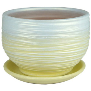 Горшок Оникс жемч/олив цилиндр 15см 1.1л купить