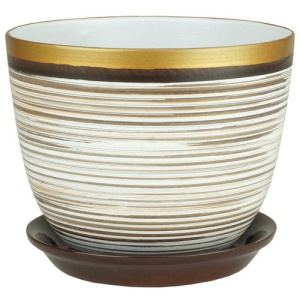 Горшок Роспись милан бруно 4.8л 4 из 4-х 22см  купить