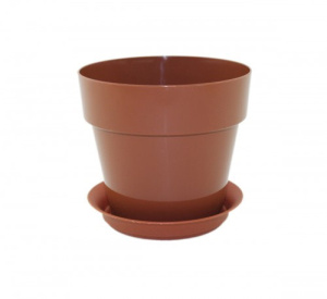 Кашпо Протея 0.7л с подд шоколад d11.5 h10   купить