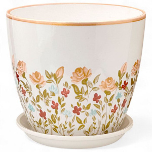 Горшок Роспись бутон прованс 5л  4 из 4-х 21см купить