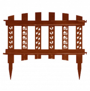 Забор декор. Палисадник тем.коричневый  l=3m, h=32cm  купить