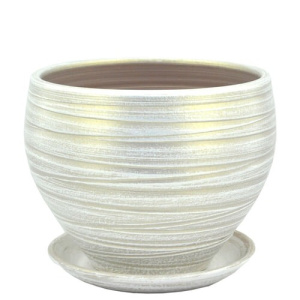 Горшок Модерн классика белый 20см 3л купить