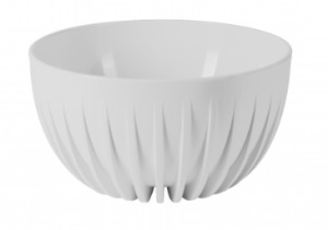 Кашпо миска Сигма 7.9л белый d30  h16 купить