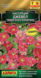 Настурция Джевел Черри роуз махровая купить