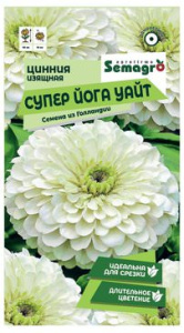 Цинния изящная Супер Йога Уайт  купить