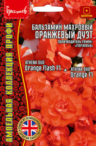 Бальзамин Афина F1 Оранжевый Дуэт купить