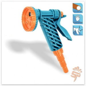 Душ пистолет 5 функц  1/2-5/8-3/4 с фиксатором арт.64 купить