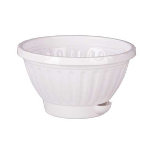 Горшок кашпо МИРАБЕЛЬ 1,5л с поддоном белый  м5919 купить