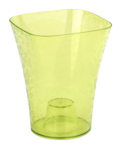 Кашпо КВАДРО ЛЮКС 1,3л д/орхидей прозр. зел./32М7541 купить