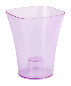 Кашпо КВАДРО ЛЮКС 1,3л д/орхидей прозр.фиотет. М7542 купить