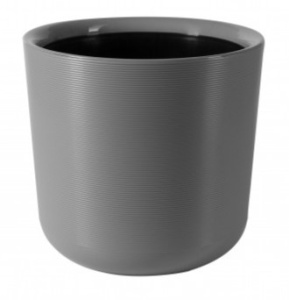 Кашпо Лион 9л СЕРЫЙ МУССОН d25 h23 купить