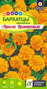 Бархатцы Примо Оранжевые карликовые купить
