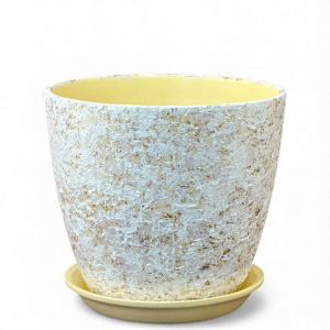 Горшок Роспись бутон яшма белый 1.7л 15см купить