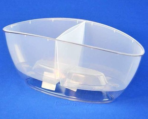 Кашпо Орхидея овал. 32/14см (прозр.) купить