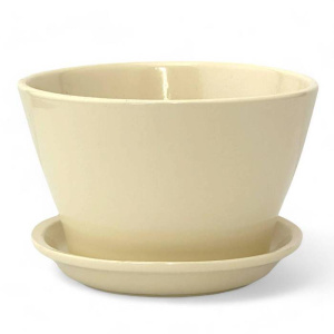 Горшок беллита Глянец беж. 0.45л 12см купить