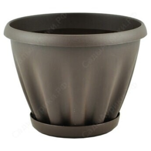 Горшок Знатный  1л с подд. (шоколад)  купить