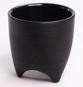 Кашпо Де Коста 2.25л черный, d16 h16 купить