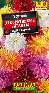 Георгина Декоративные гиганты, смесь окрасок купить