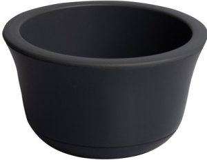 Кашпо Омега 8л серый муссон-антрацит d30 h17.5 купить