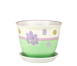 Горшок Гранд Ромашки жел/сал  см  купить