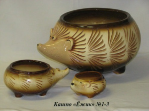 Кашпо Ежик №3  м.    08СК06МП купить