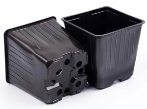 Горшок  1л 11*11*11см формованный квадратный купить