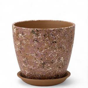 Горшок Роспись бутон яшма беж. 1.7л 15см купить