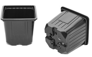 Горшок  0.30л 8*8*8см формованный квадрат купить