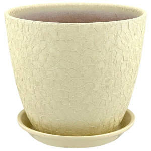 Горшок Винил бутон бежевый 5л 21см 1 из 4-х купить