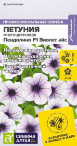 Петуния Пендолино F1 Виолет айс многоцветковая