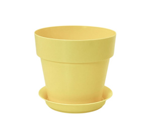 Кашпо Протея с подд. 0.7л желтый d11.5 h10 купить
