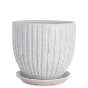 Горшок Мане бутон бел./сер. 4л 20см купить