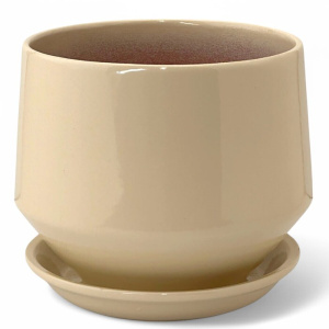 Горшок Глянец диана бежевый d13/h13см купить