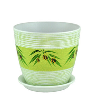 Горшок Роспись бутон аттика 15см  купить