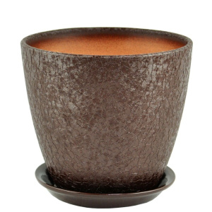 Горшок Винил бутон шоколад 3.2л 18см 3 из 4-х купить