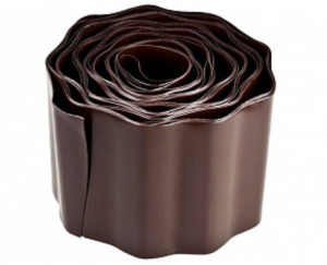 Лента бордюрная гофрир. 9х100 коричневая Д.М. купить