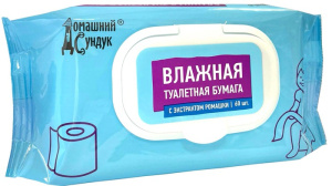 Влажная туалетная бумага с экстрактом ромашки ДС 60шт/уп (клапан) купить