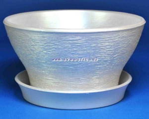 Горшок Фиалочница серебро 16см купить