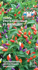 Перец (декоративный) Пятицвет F1 купить