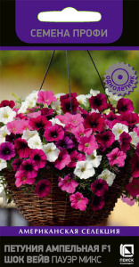 Петуния Шок Вейв F1 Пауэр Микс ампельная  купить