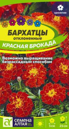 Бархатцы Красная Брокада откл. махр. купить
