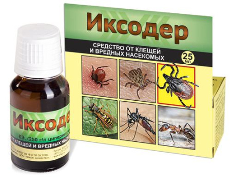 Иксодер 25мл территория без клещей купить