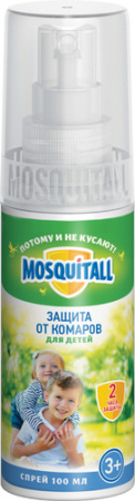 Спрей  MOSQUITALL "Нежная защ.для детей " 100мл купить