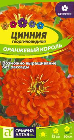 Цинния Оранжевый Король  купить