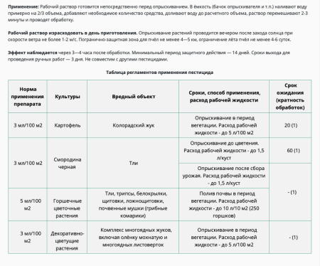 Инсектор Супра 3мл купить